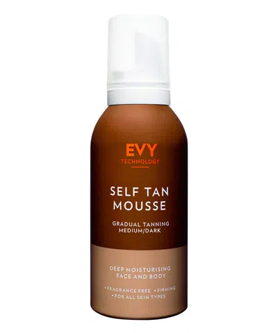 Evy Technology Self Tan Mousse Medium/dark Face And Body 150 ml In White