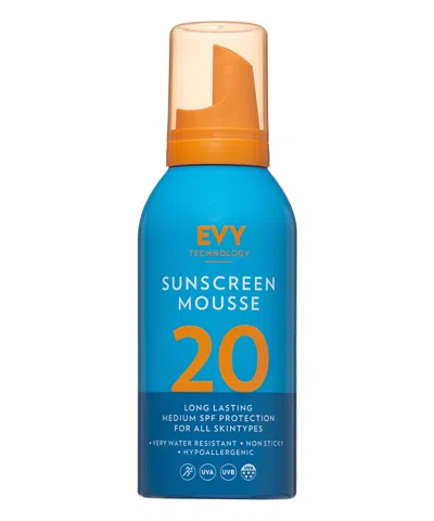 Evy Technology Sunscreen Mousse Spf 20 150 ml In White