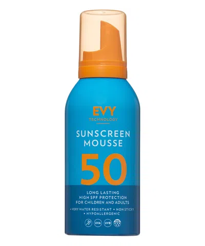 Evy Technology Sunscreen Mousse Spf 50 100 ml In White