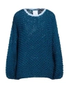 Evyinit Evyïnit Woman Sweater Blue Size Onesize Merino Wool, Nylon