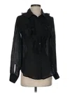 Evy's Tree Long Sleeve Blouse In Black