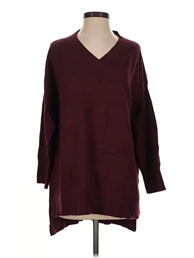 Pre-owned Evy's Tree Pullover Sweater In Burgundy
