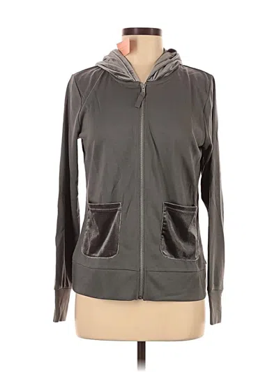 Pre-owned Evy's Tree Zip Up Hoodie In Gray