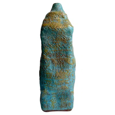 Pre-owned Ewen Henderson Tall Vintage Brutalist Studio Pottery Vase Signed Fran Mitchell, C. 1960's In Transparent