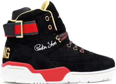 Pre-owned Ewing Athletics Men's  Ewing 33 Hi Fabulous Aloysius Sneakers In Black/red/grn