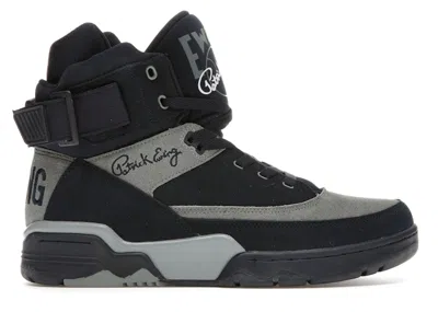 Pre-owned Ewing Athletics Men's  Ewing 33 Hi Georgetown Sneakers In Navy Blue/grey