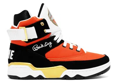 Pre-owned Ewing Athletics Men's  Ewing 33 Hi Naismith Basketball Hall Of Fame Hoop Hall Logo Sneakers In Orange