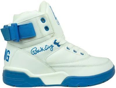 Pre-owned Ewing Athletics Men's  Ewing 33 Hi Nyc Mecca Sneakers In White/royal