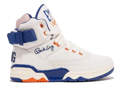 Pre-owned Ewing Athletics Men's  Ewing 33 Hi Og Vintage Sneakers In White/blue/orange