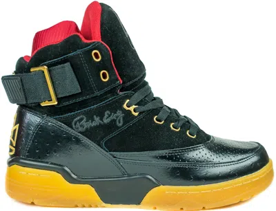 Pre-owned Ewing Athletics Men's  Ewing 33 Hi Rick Ross Sneakers In Black/red/gold