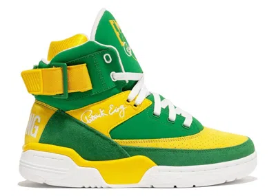 Pre-owned Ewing Athletics Men's  Ewing 33 Hi Seattle Sneakers In Green/white/lemon