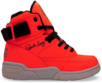 Pre-owned Ewing Athletics Men's  Ewing 33 Hi Sneakers In Alarm Red/grey/black