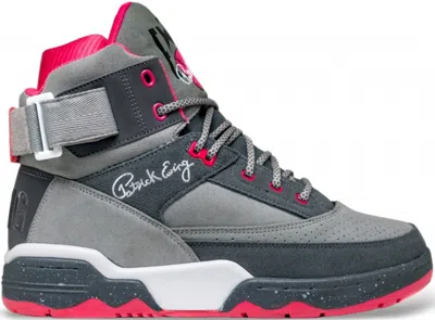 Pre-owned Ewing Athletics Men's  Ewing 33 Hi Staple Pigeon Sneakers In Grey/pink/white