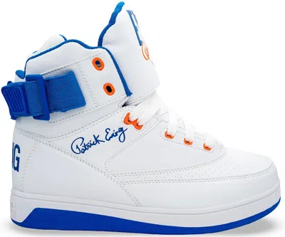 Pre-owned Ewing Athletics Men's  Ewing 33 Hi X Orion Sneakers In White/blue/orange