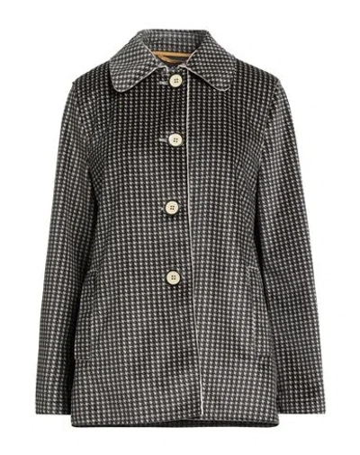 Ewooluzione Woman Jacket Black Size 8 Polyester