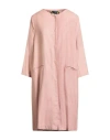Ewooluzione Woman Overcoat & Trench Coat Blush Size 12 Silk In Pink