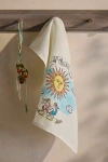 Ex-libris Paris Tarot Linen Dish Towel, Le Soleil In Multi