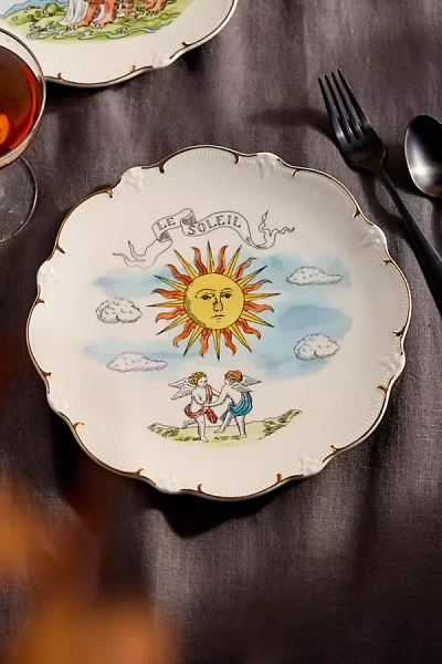 Ex-libris Paris Tarot Stoneware Plate, Le Soleil
