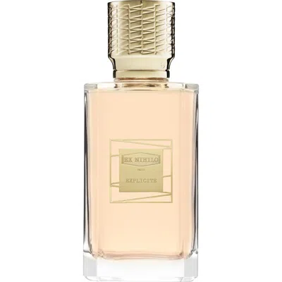 Ex Nihilo Explicite Eau De Parfum In No Color