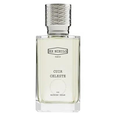 Ex Nihilo Unisex Cuir Celeste Par Mathieu Cesar Edp Spray 3.4 oz Fragrances 3760264091363 In Black / Violet / White