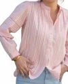 Ex-voto Olivia Blouse In Shell Pink In Multi