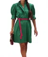 Ex-voto Ruby Dress In Foliage Green In Green