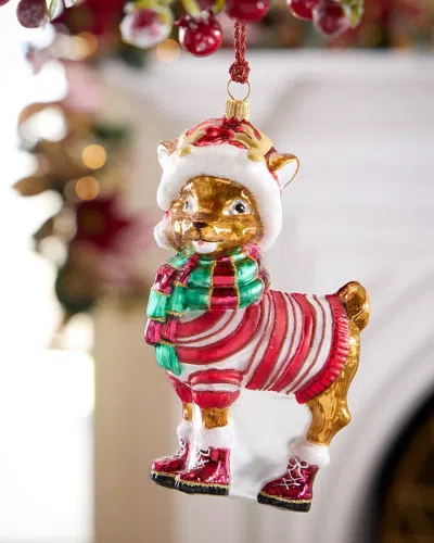 Exclusive Baby Reindeer In Sweater Christmas Ornament In Multi