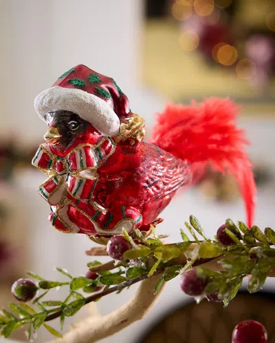 Exclusive Cardinal In Nest Christmas Ornament In Multi