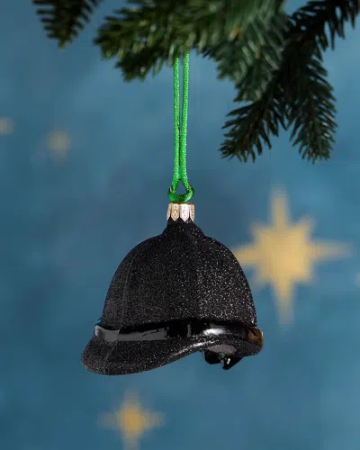Exclusive English Hunting Cap Christmas Ornament In Black