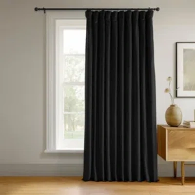 Exclusive Fabrics & Furnishings Signature Blackout Extra Wide Velvet Panel, 100" X 120"