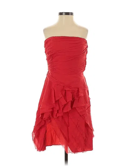 Pre-owned Exclusive For Intermix Cocktail Dress In Red