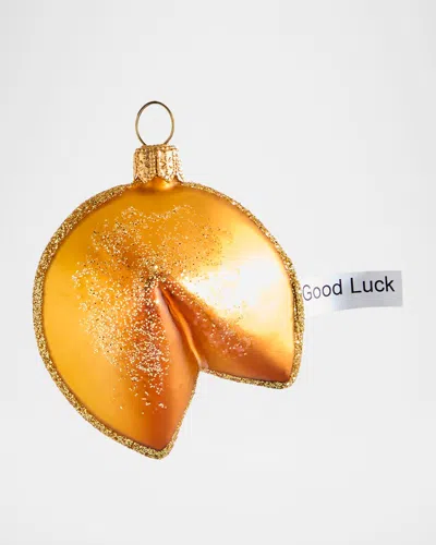 Exclusive Fortune Cookie Christmas Ornament In Gold