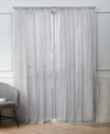 Exclusive Home Belfry Sheer Rod Pocket Top 50" X 84" Curtain Panel Pair In Silver