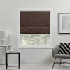 Exclusive Home Curtains Acadia Cordless Blackout Roman Shade In Brown