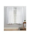 Exclusive Home Curtains Bella Sheer Hidden Tab Top Curtain Panel Pair, 54" X 63" In White