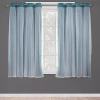 Exclusive Home Curtains Catarina Grommet Top Energy Saving Blackout Set Of 2 Curtain Panel In Blue
