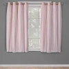 Exclusive Home Curtains Catarina Grommet Top Energy Saving Blackout Set Of 2 Curtain Panel In Pink