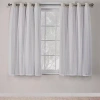 Exclusive Home Curtains Catarina Grommet Top Energy Saving Blackout Set Of 2 Curtain Panel In White