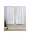 Exclusive Home Curtains Catarina Layered Solid Blackout Sheer Grommet Top Curtain Panel Pair Set Of 2 In White