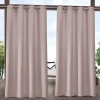 Exclusive Home Curtains Delano Grommet Top Light-filtering Set Of 2 Outdoor Curtain Panel In Pink