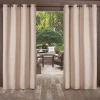 Exclusive Home Curtains Delano Grommet Top Light-filtering Set Of 2 Outdoor Curtain Panel In Sand