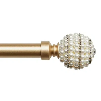 Exclusive Home Curtains Diana 1 In Adjustable Curtain Rod In Yellow