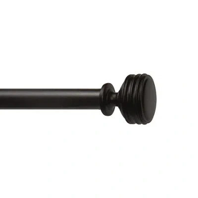 Exclusive Home Curtains Duke 1 In Adjustable Curtain Rod In Brown