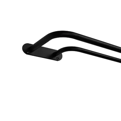 Exclusive Home Curtains Fetter Wa Double Curtain Rod In Black