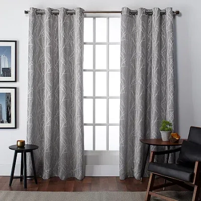 Exclusive Home Curtains Finesse Grommet Top Light-filtering Set Of 2 Curtain Panel In Gray