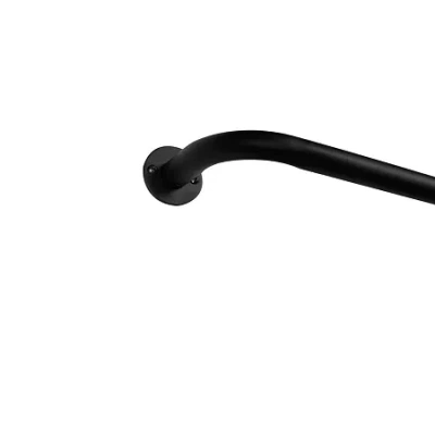 Exclusive Home Curtains Holden Wa 1 In Adjustable Curtain Rod In Black