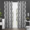 Exclusive Home Curtains Ironwork Grommet Top Energy Saving Blackout Set Of 2 Curtain Panel In Gray