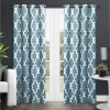 Exclusive Home Curtains Ironwork Grommet Top Energy Saving Blackout Set Of 2 Curtain Panel In Green