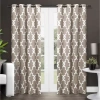 Exclusive Home Curtains Ironwork Grommet Top Energy Saving Blackout Set Of 2 Curtain Panel In Sand