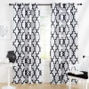 Exclusive Home Curtains Ironwork Grommet Top Energy Saving Blackout Set Of 2 Curtain Panel In White